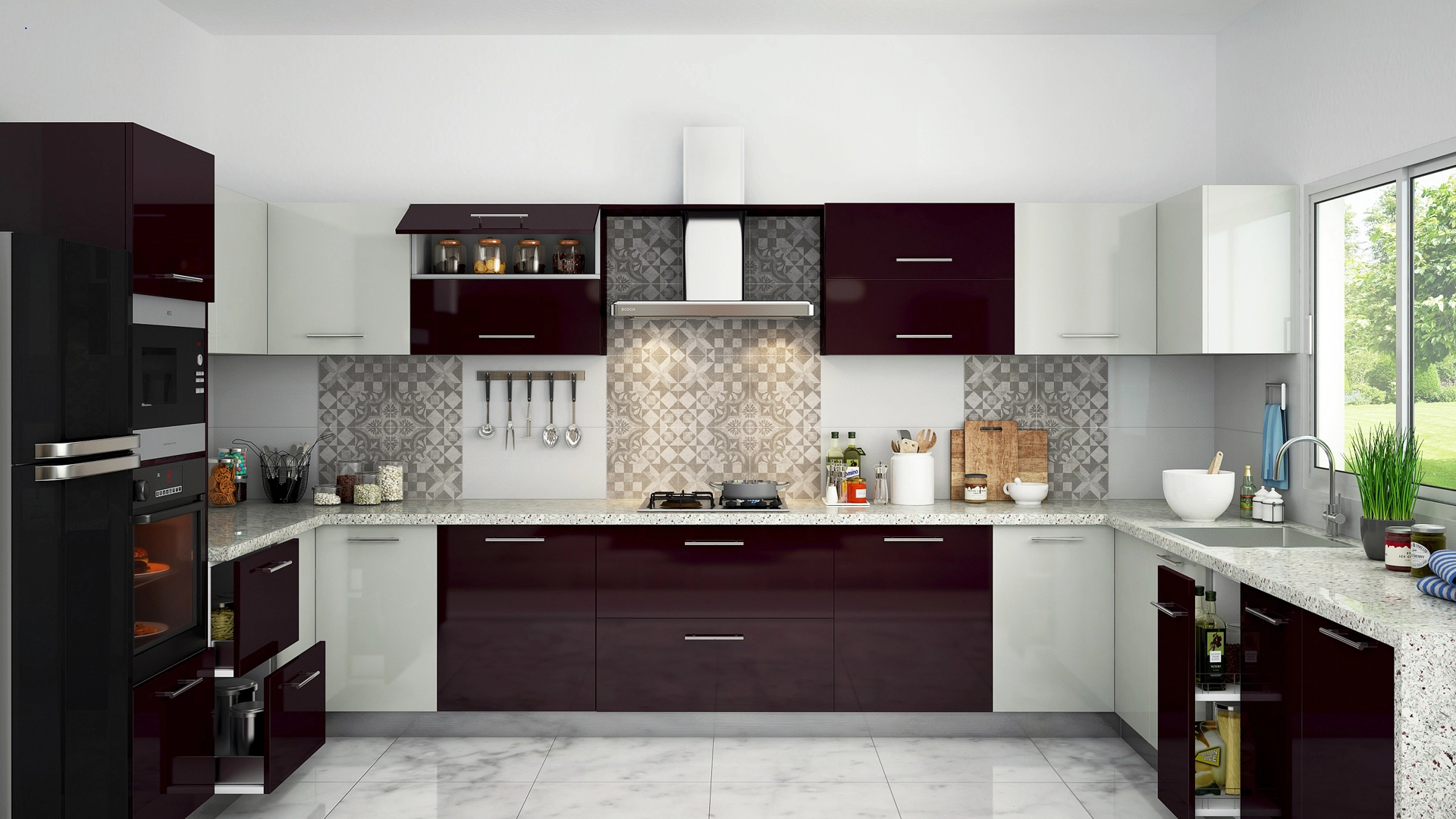 Modular kitchen design in Gachibowli