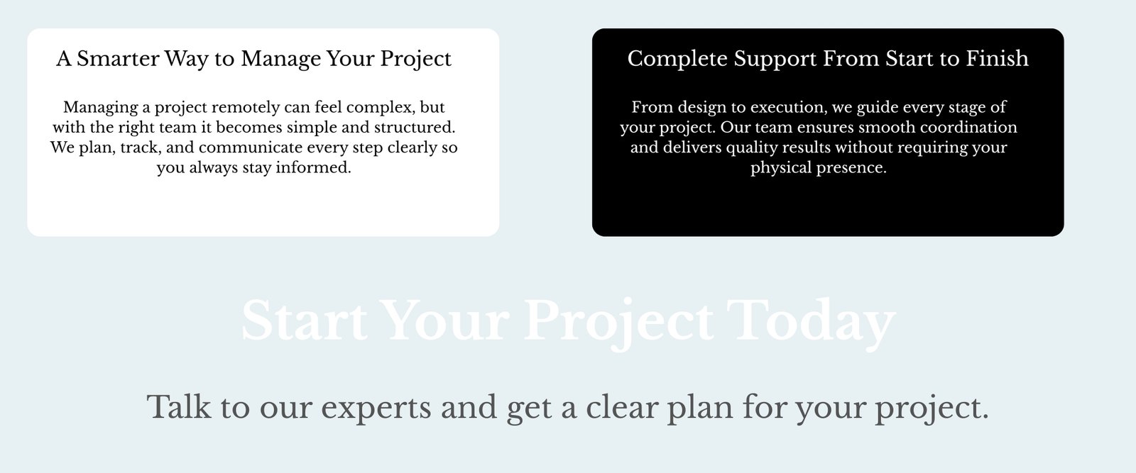 3D project planning and visualization support