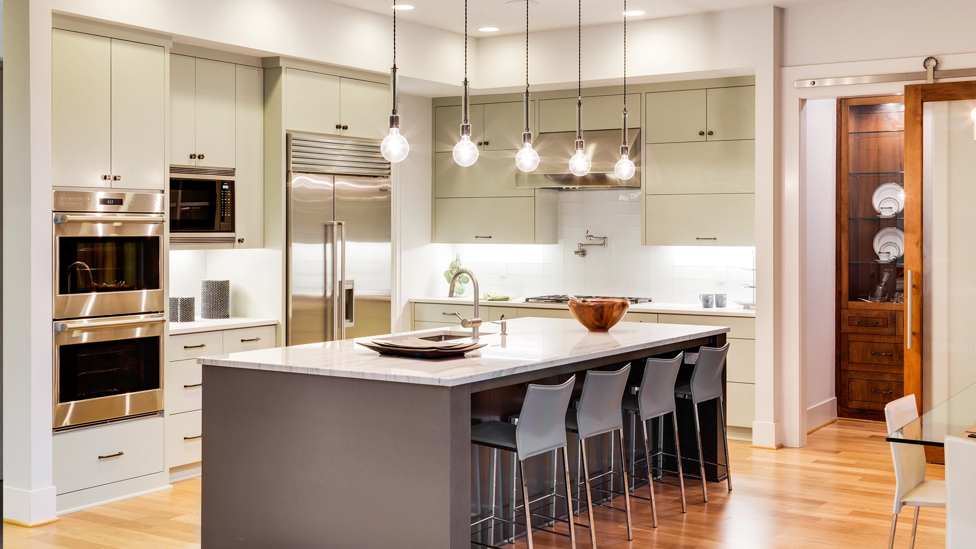 Parallel Modular Kitchen in Miyapur by SR Group interior designers in Hyderabad